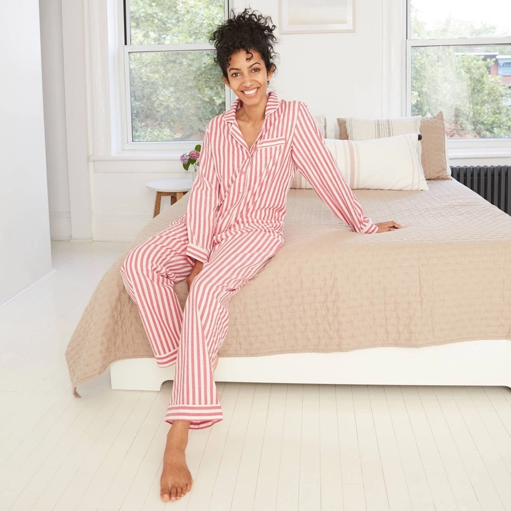 Stars Above Women's Striped Perfectly Cozy Flannel Pajama Set - Stars Above